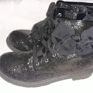 JoJo Siwa Girls Combat Boots Black Size 4